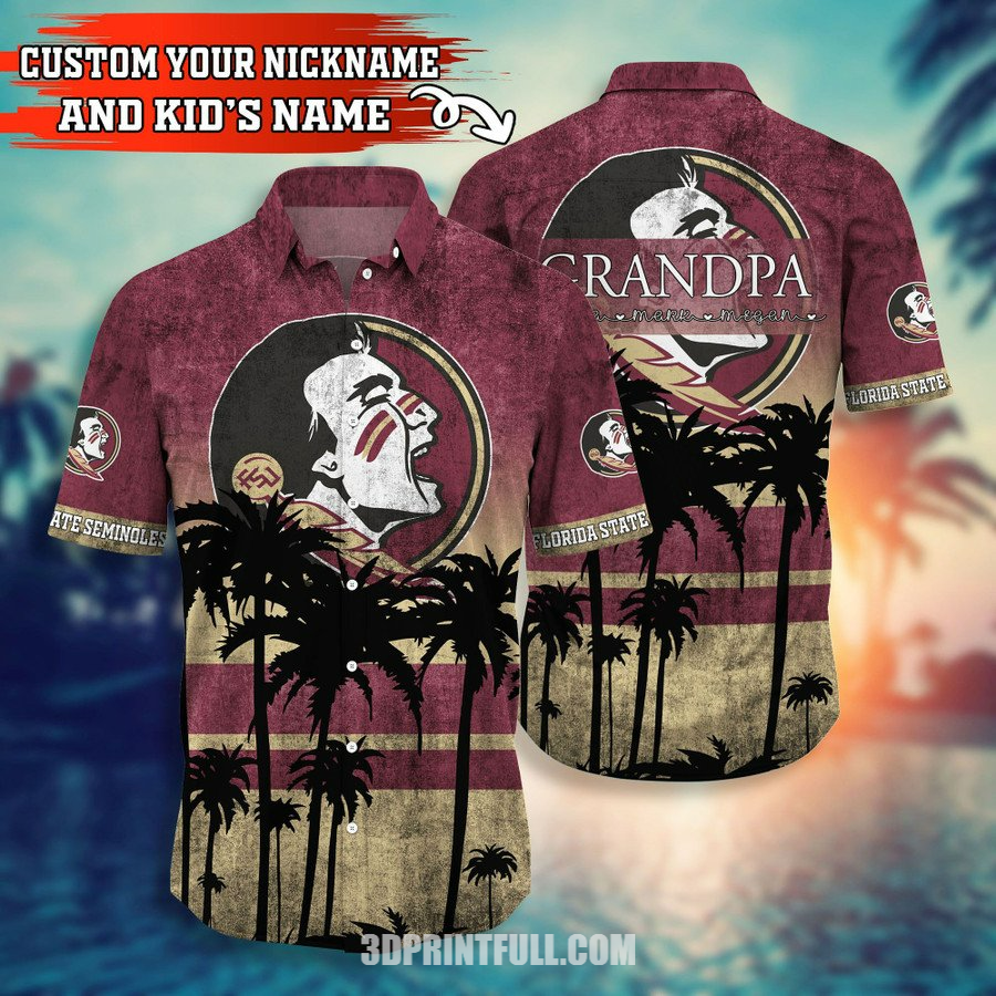 Florida State Seminoles 3D Hawaiian Shirt Men