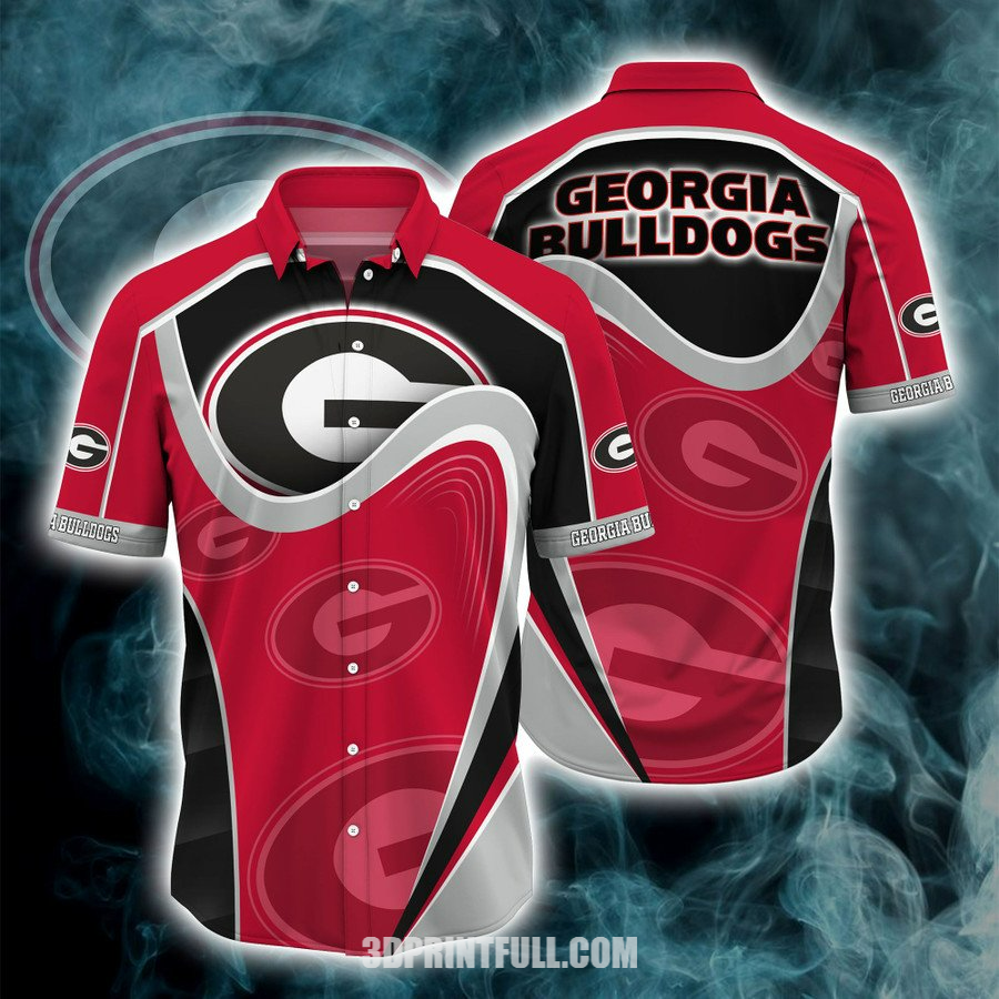 Georgia Bulldogs 3D Hawaiian Shirt Beach