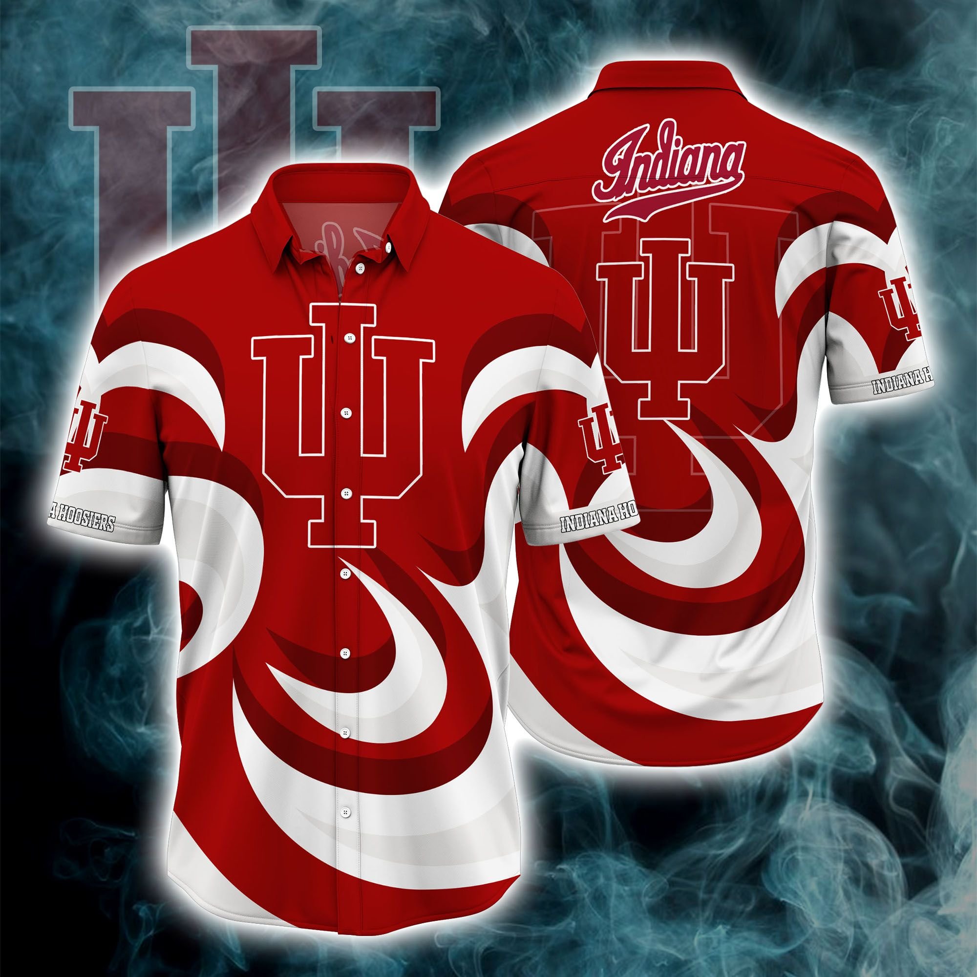 Indiana Hoosiers NCAA Hawaiian Hoodie 3D Clothing DT3D133035