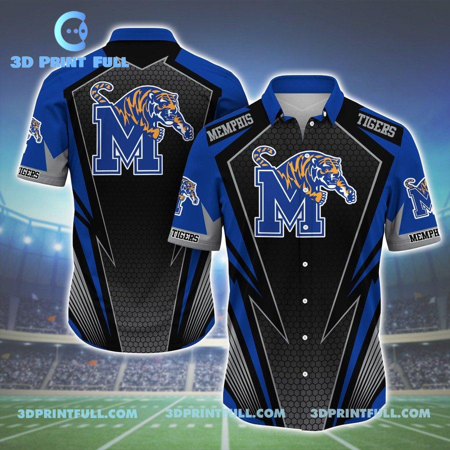 Memphis Tigers Blue Hawaiian shirts