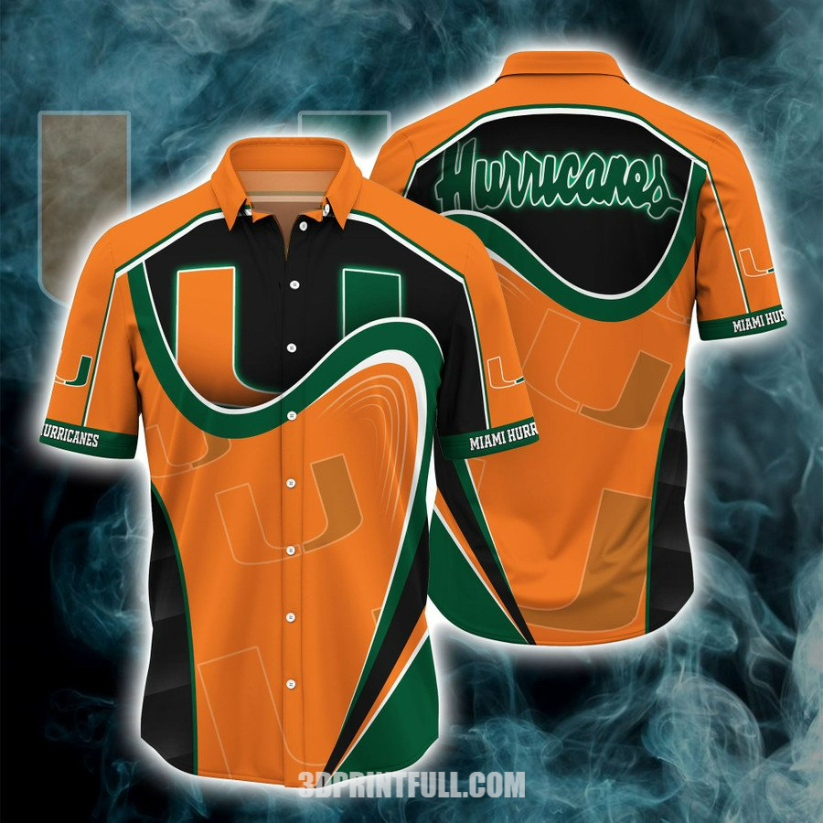 Miami Hurricanes 3D Hawaiian Shirt Summer