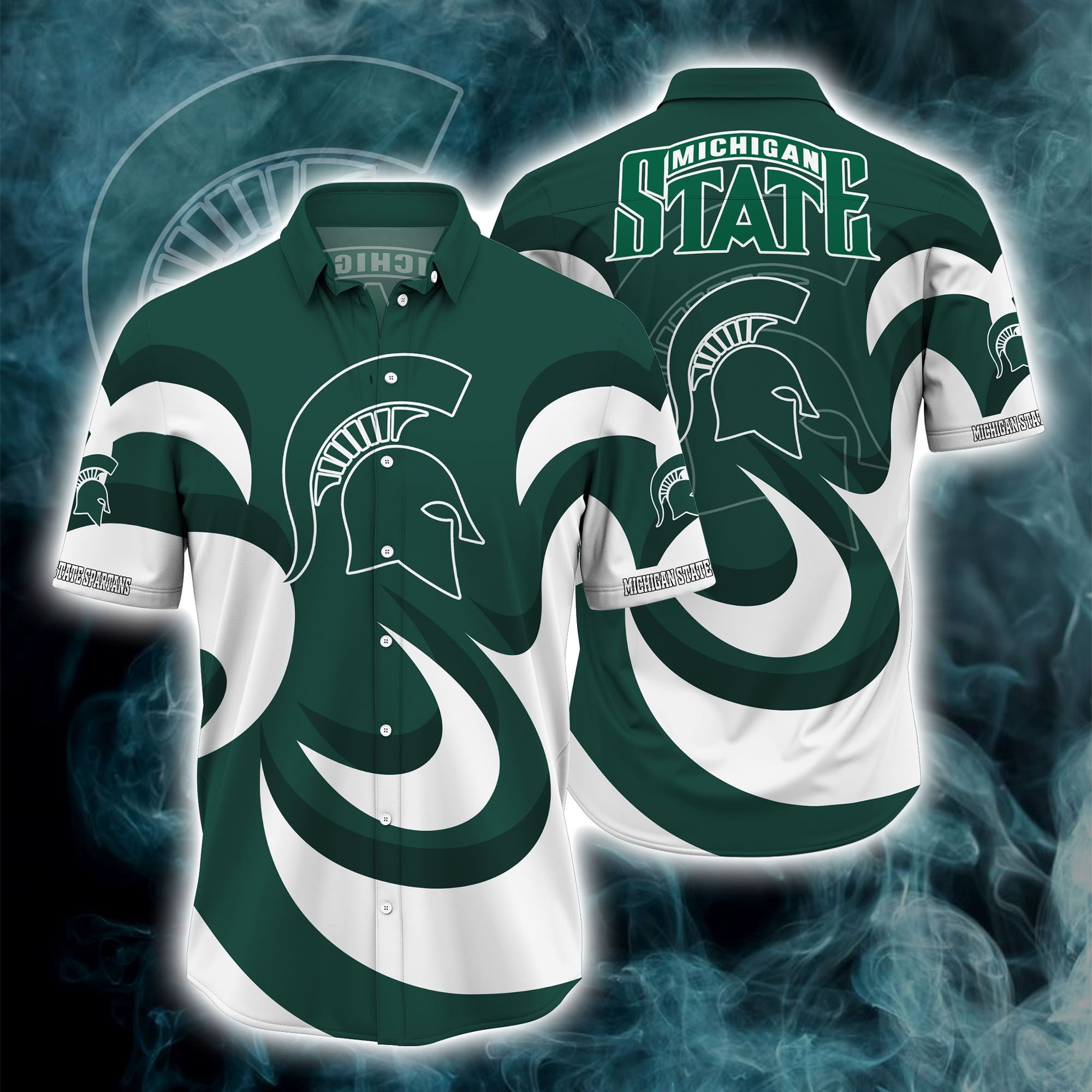 Michigan State Spartans NCAA Hawaiian Hoodie 3D Clothing DT3D133036