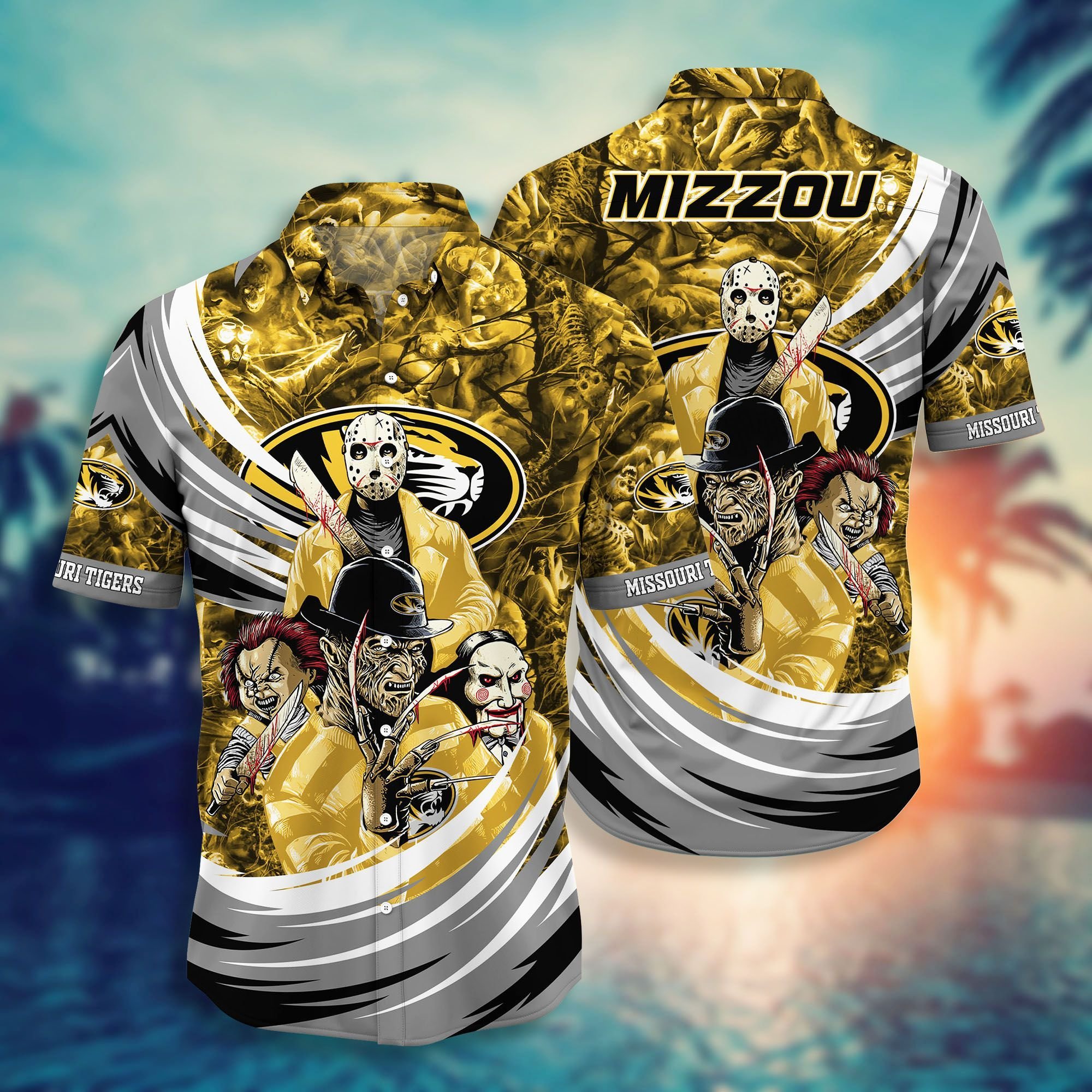 Missouri Tigers NCAA Halloween Horror Movies Hawaiian