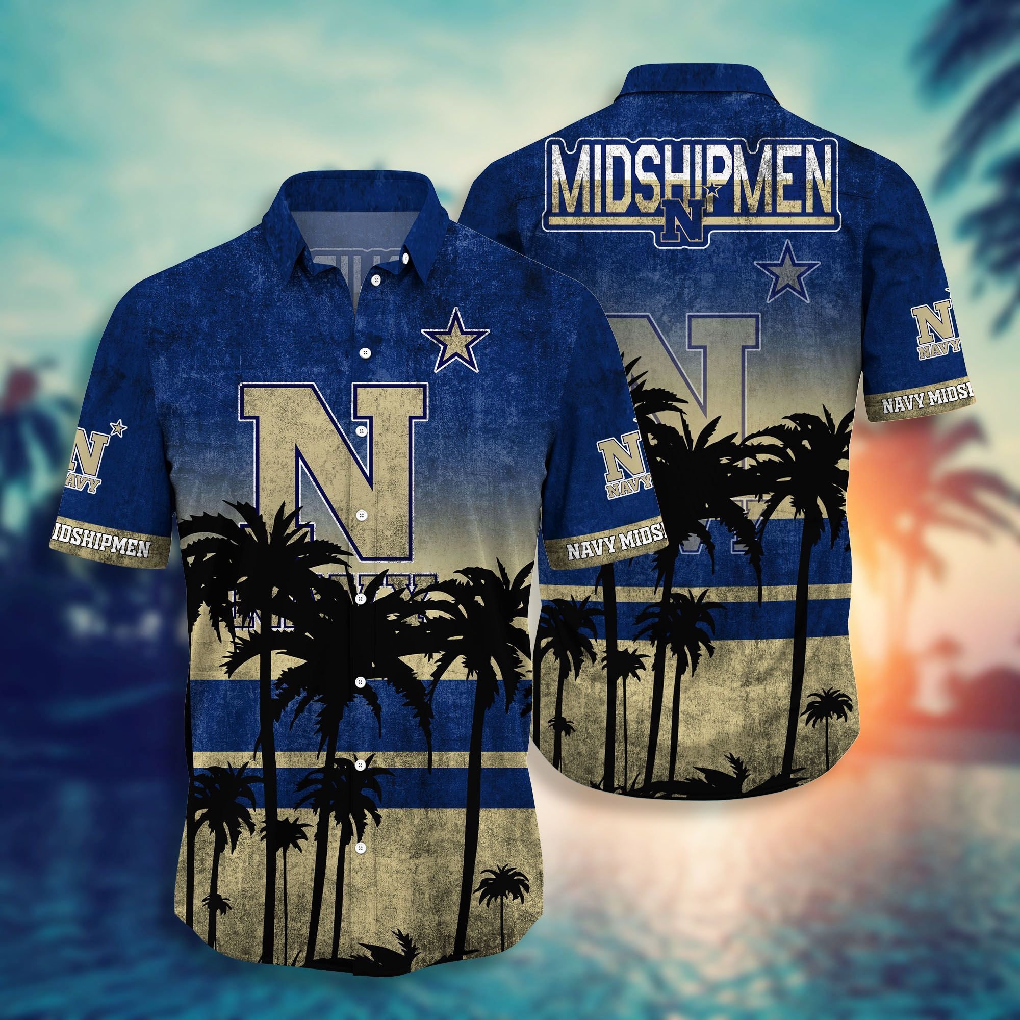 Navy Midshipmen NCAA Hawaiian Shirt Men