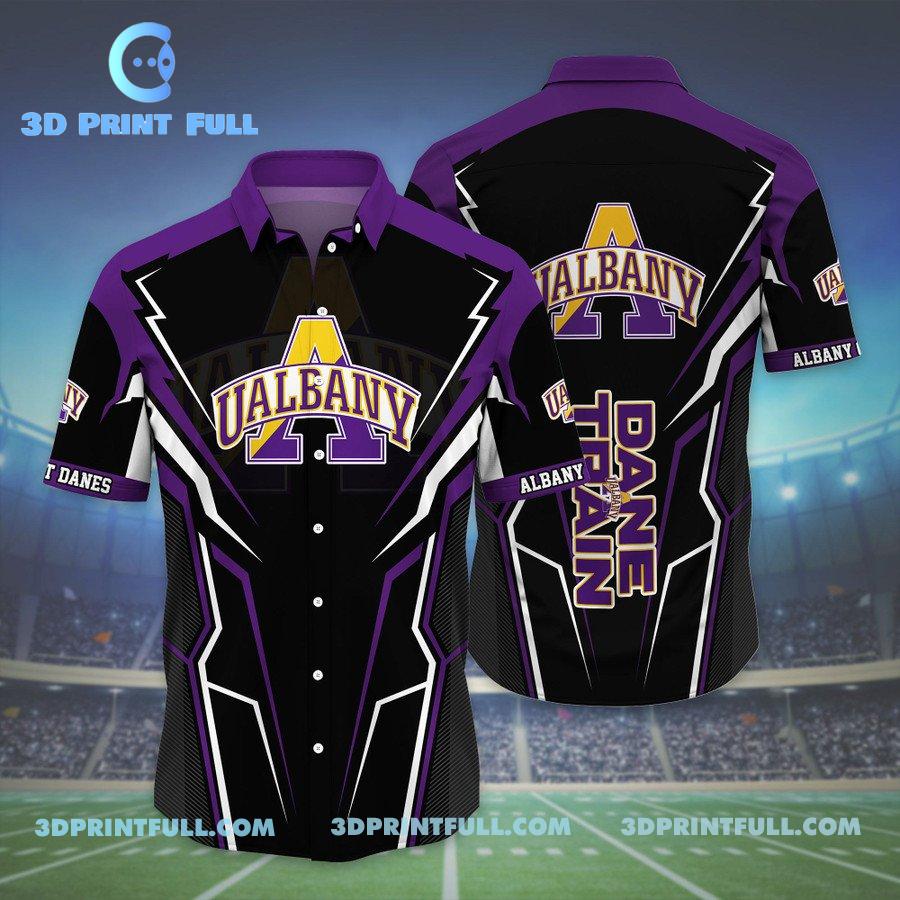 NCAA Albany Great Danes Logo Hawaiian shirts Summer