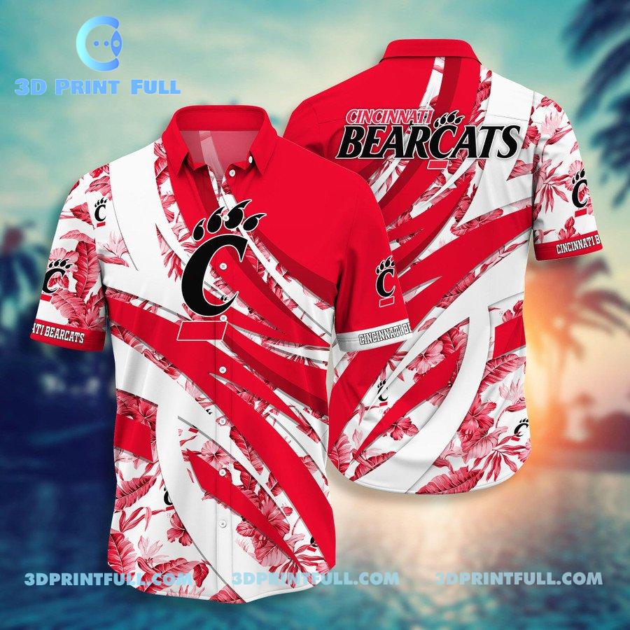 NCAA Cincinnati Bearcats Mens Logo Hawaiian shirt Summer