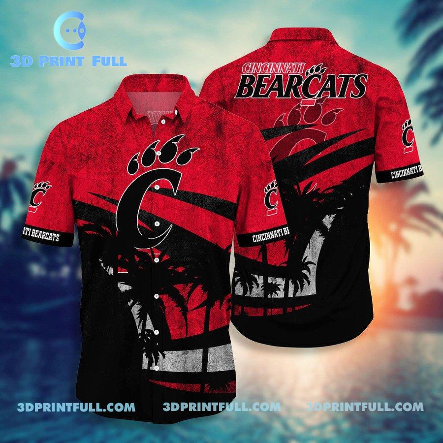 NCAA Cincinnati Bearcats Mens Logo Hawaiian shirt