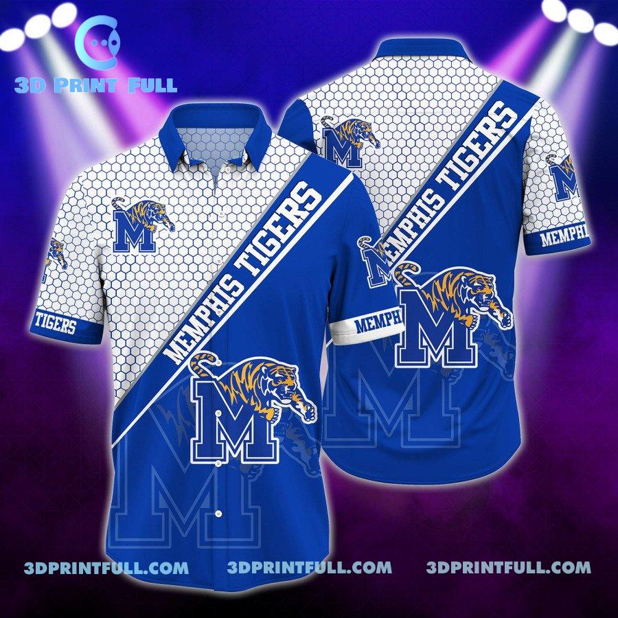 NCAA Memphis Tigers Logo Hawaiian shirt 3D