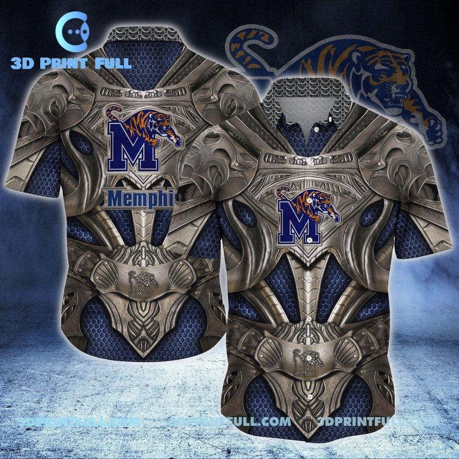 NCAA Memphis Tigers Logo Hawaiian shirts 3D