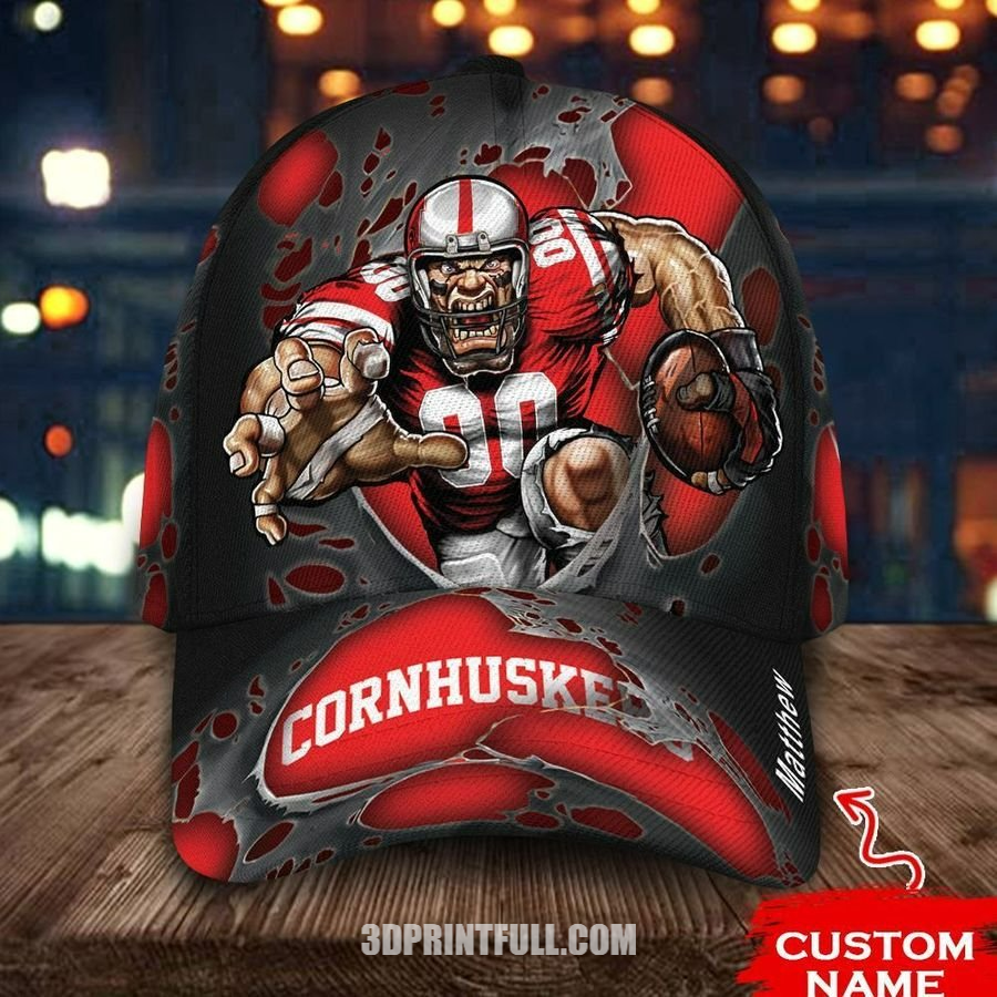 NCAA Nebraska Cornhuskers 3D Cap Logo Trending - HomeFavo