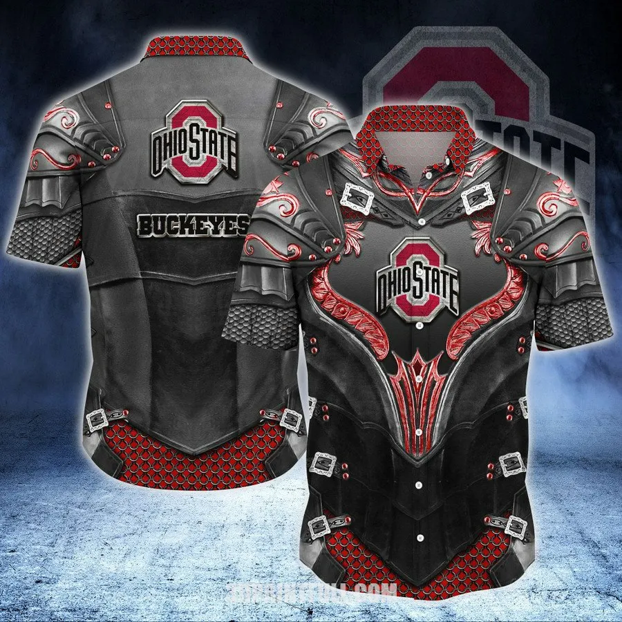 NCAA Ohio State Buckeyes 3D Hawaiian Shirt For mens - HomeFavo