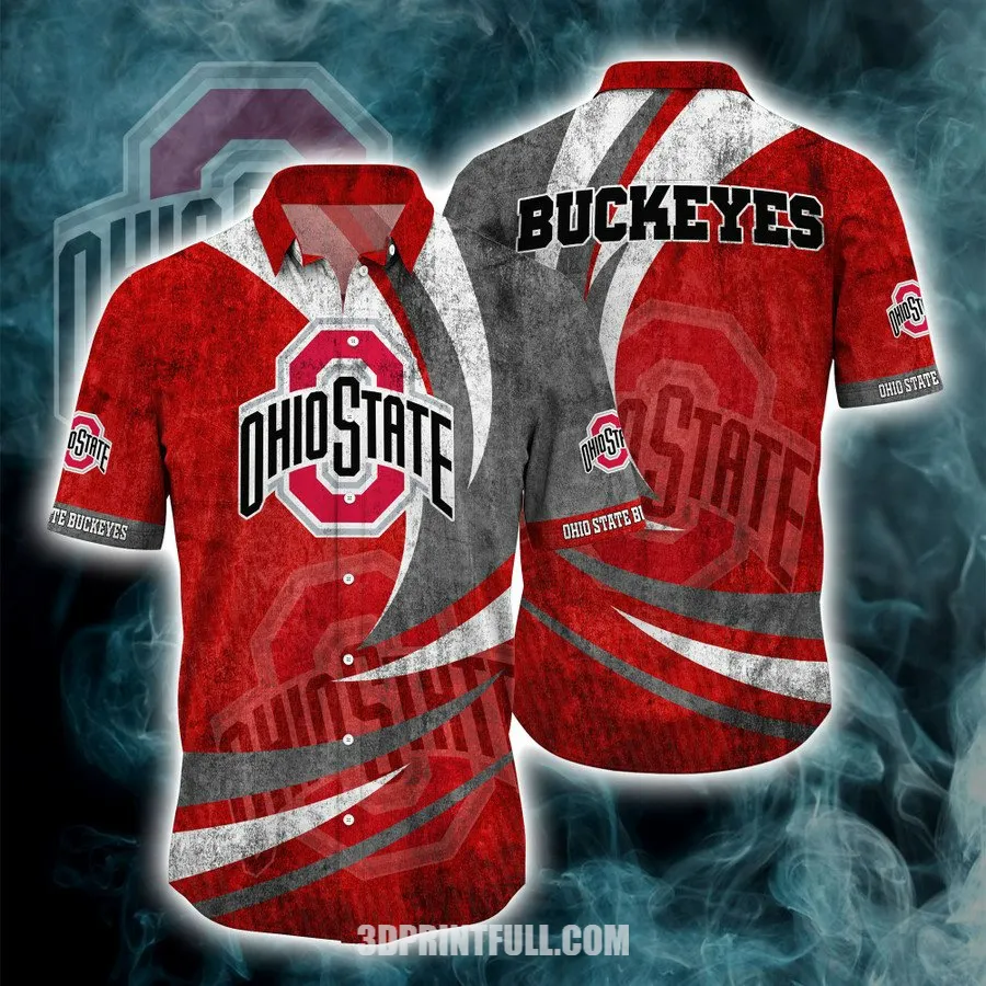 Ohio State Buckeyes 3D Hawaiian Shirt Summer