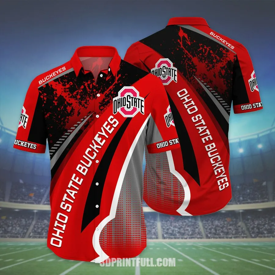 Ohio State Buckeyes Men Hawaiian Shirt Trending