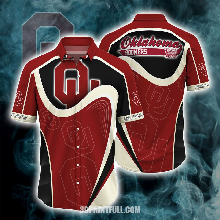 Oklahoma Sooners 3D Hawaiian shirt For men