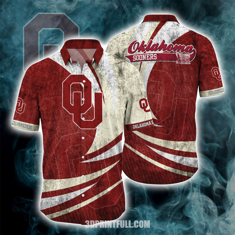 Oklahoma Sooners 3D Hawaiian shirt Men