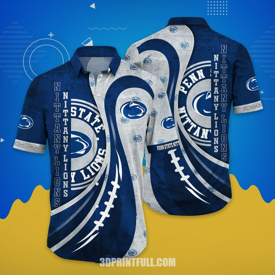 Penn State Nittany Lions 3D Hawaiian Shirt Logo Trending