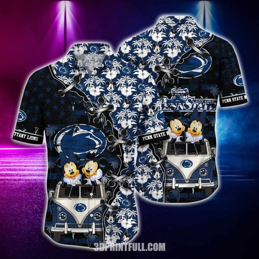 Penn State Nittany Lions Logo Hawaiian Shirt For mens