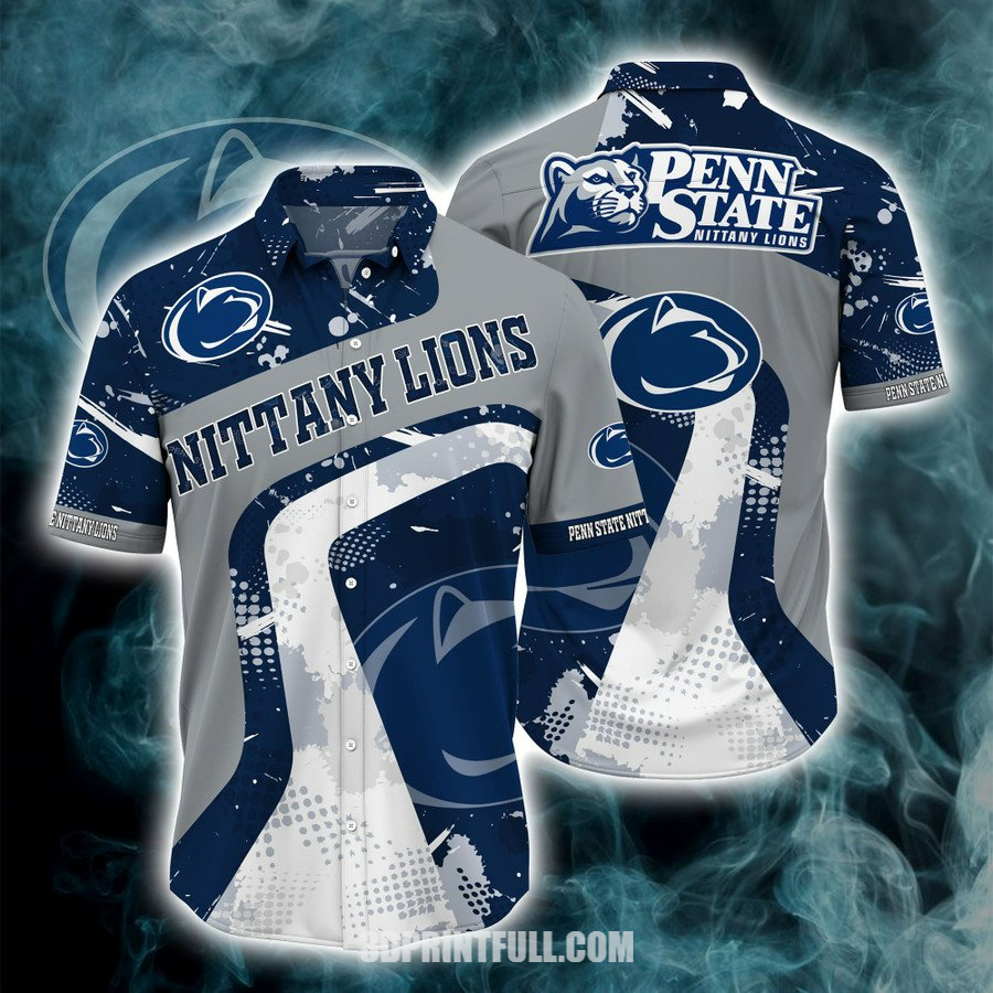 Penn State Nittany Lions Logo Hawaiian Shirt Summer