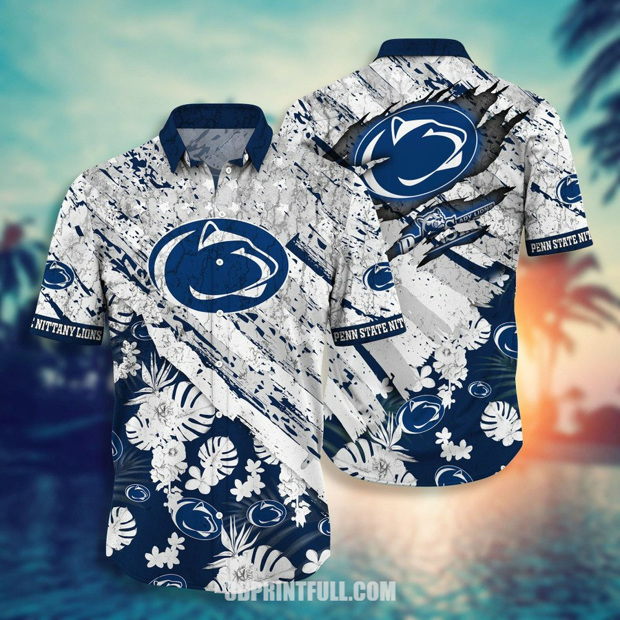 Penn State Nittany Lions Men Hawaiian Shirt Logo Trending