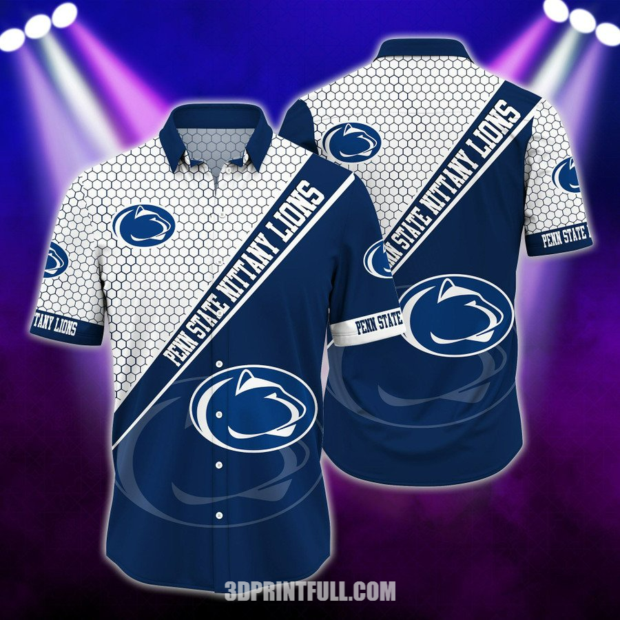 Penn State Nittany Lions NCAA Hawaiian Shirt Beach