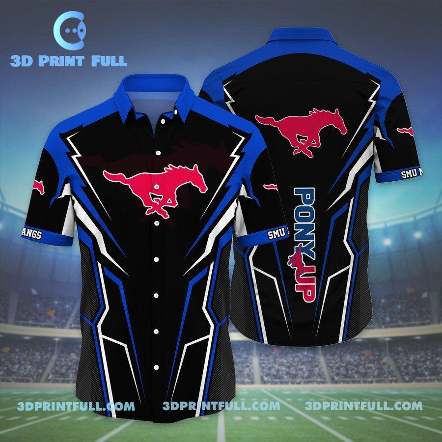 SMU Mustangs Logo Hawaiian shirt for men