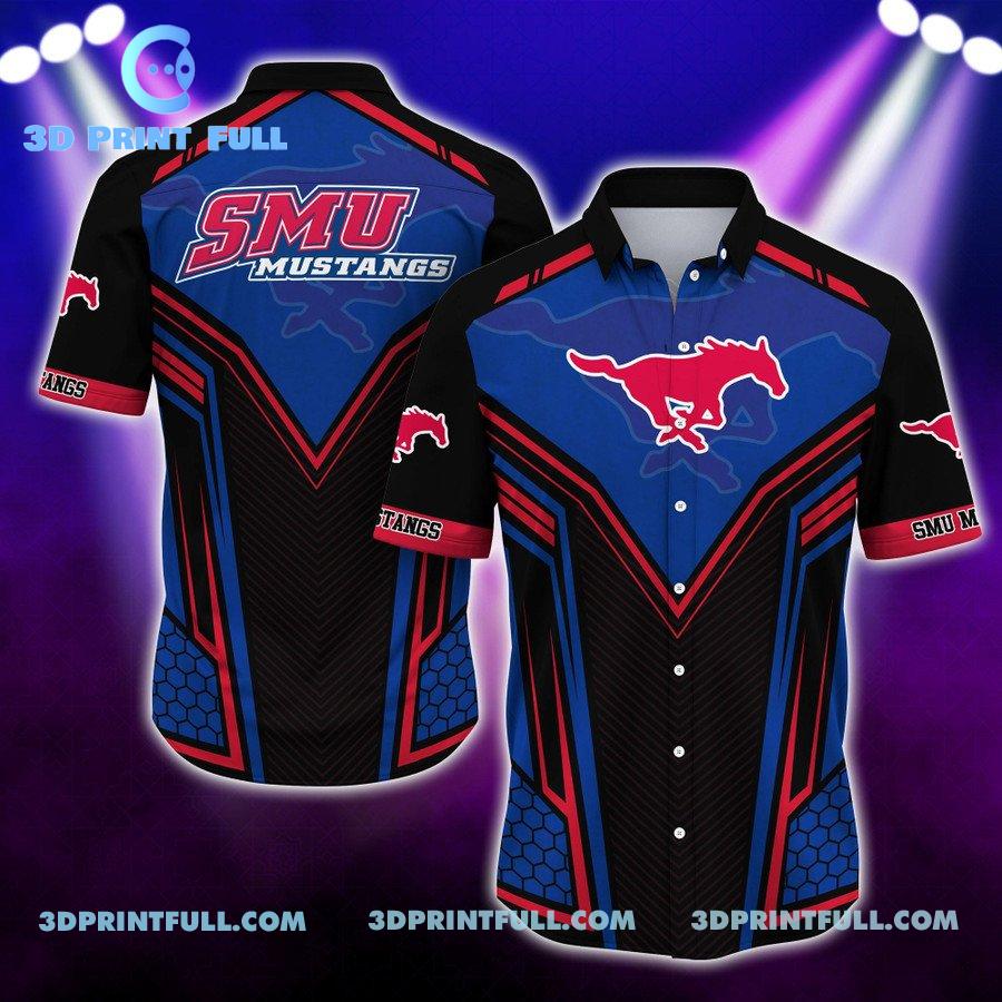 SMU Mustangs Men Hawaiian shirt trending