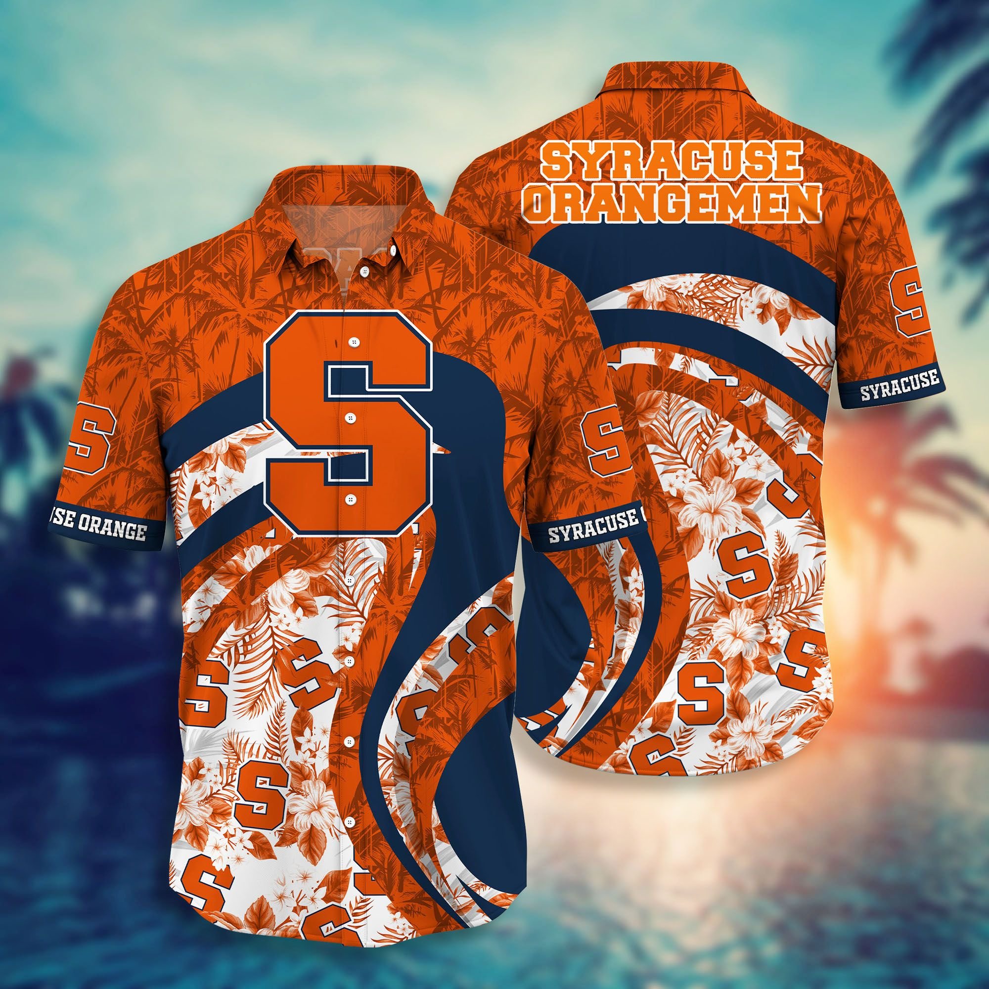 Syracuse Orange NCAA Hawaiian Shirt and Short