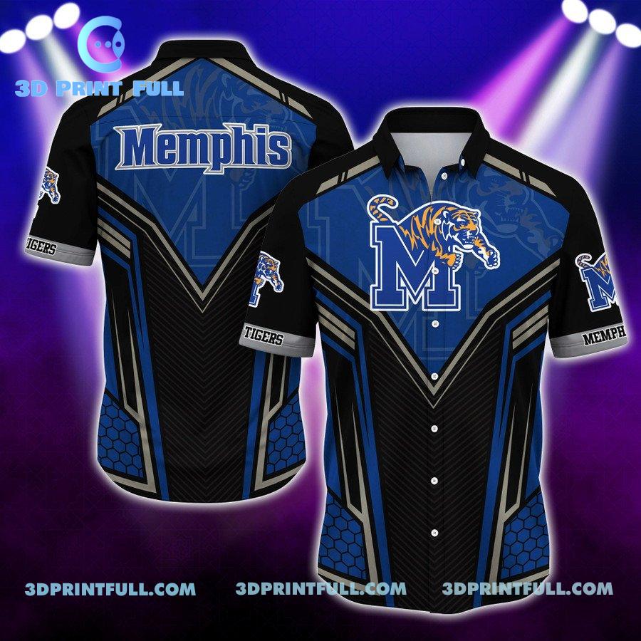 Tropical NCAA Memphis Tigers Logo Hawaiian shirts