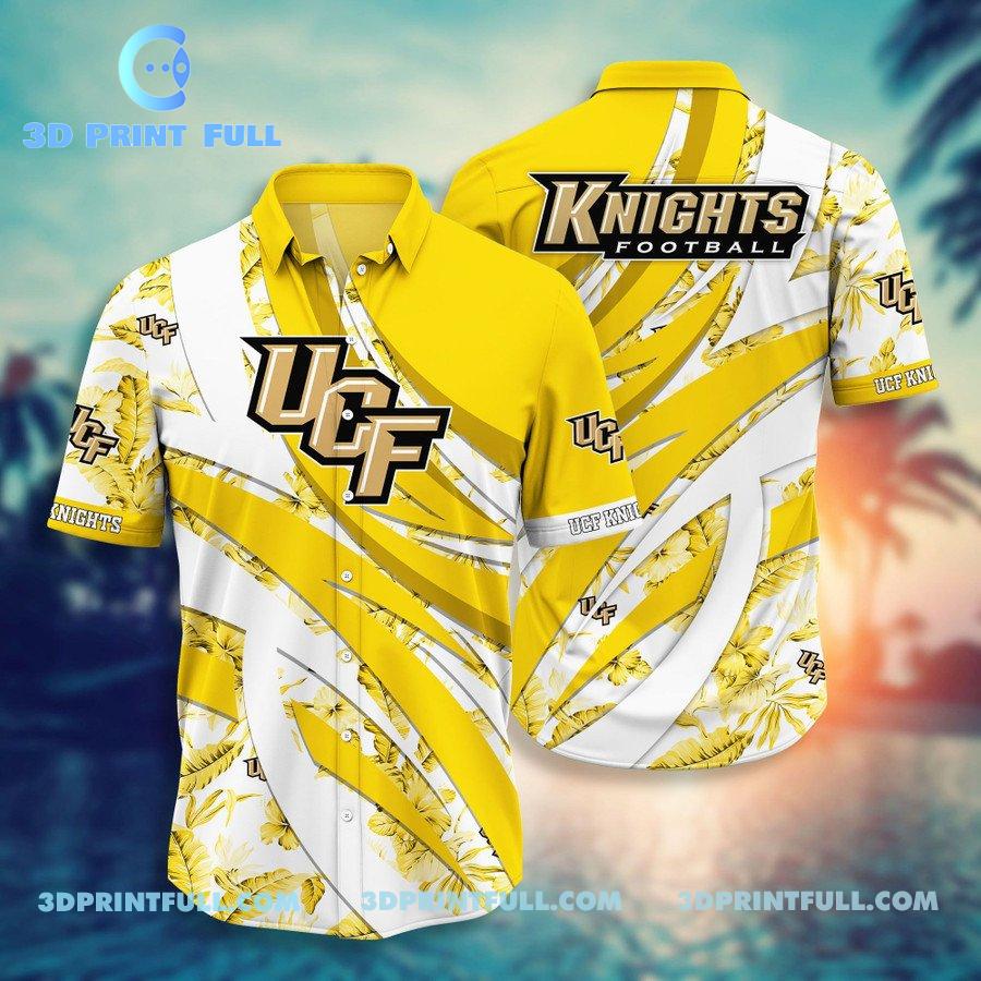 UCF Knights Men Hawaiian shirt Logo Beach