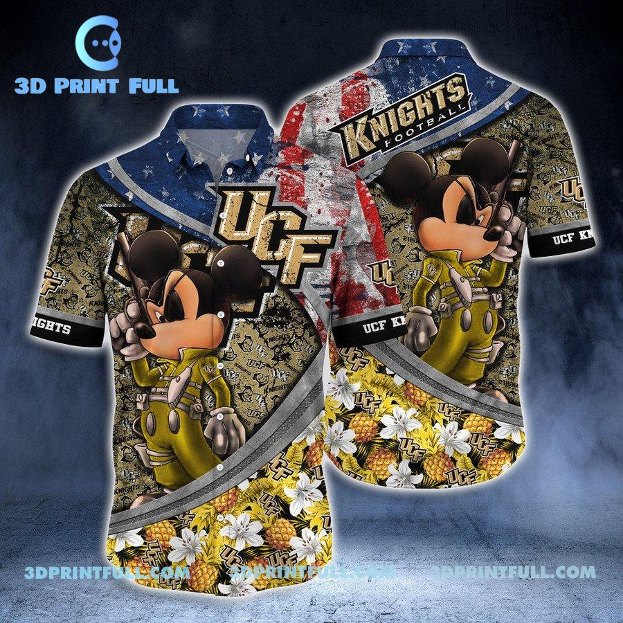 UCF Knights Men Hawaiian shirt Logo Summer