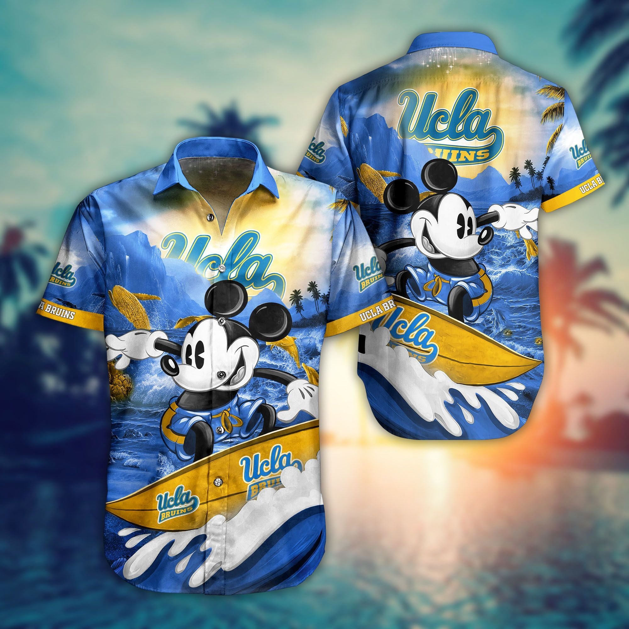 Ucla Bruins Mickey NCAA Hawaiian Shirt Men