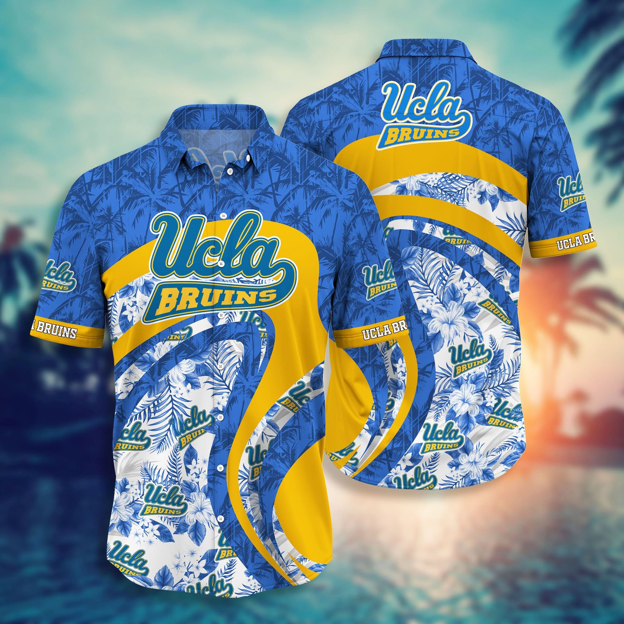 UCLA Bruins NCAA Hawaiian Shirt and Short