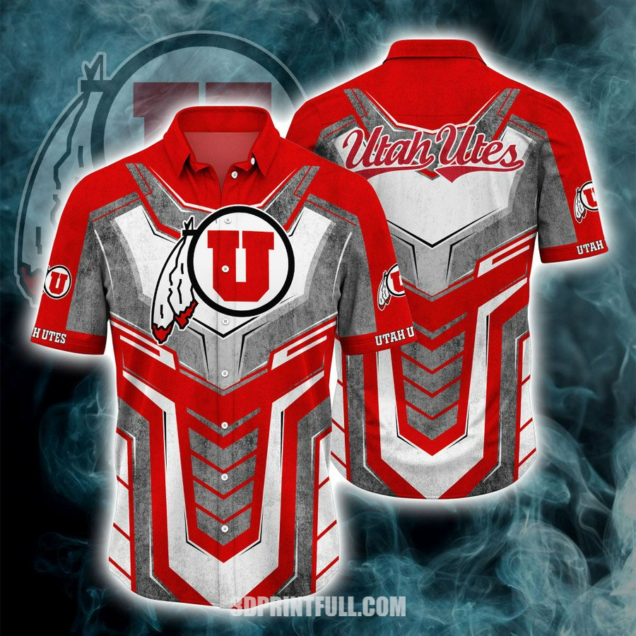 Utah Utes 3D Hawaiian Shirt For men