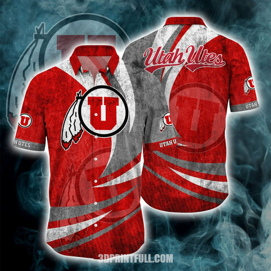 Utah Utes 3D Hawaiian Shirt Summer