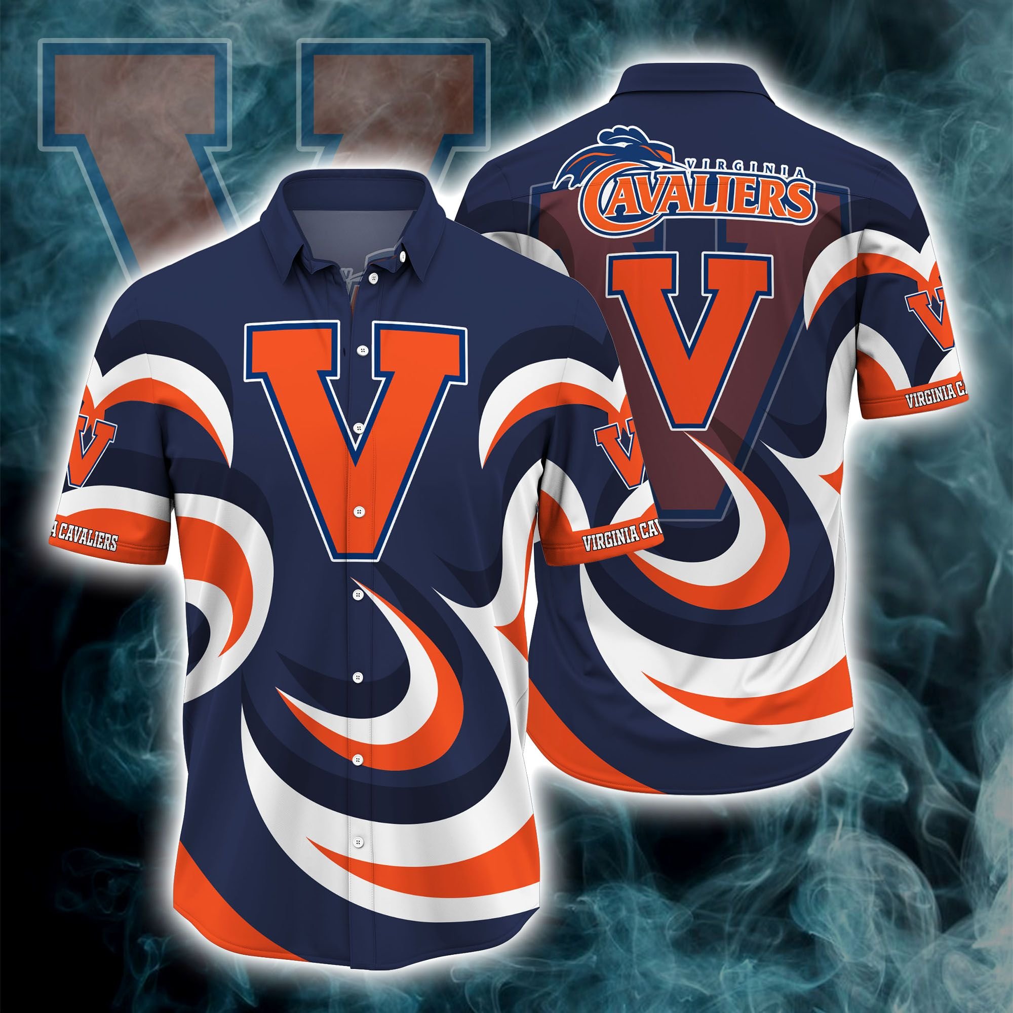 Virginia Cavaliers NCAA Hawaiian Hoodie 3D Clothing DT3D133069