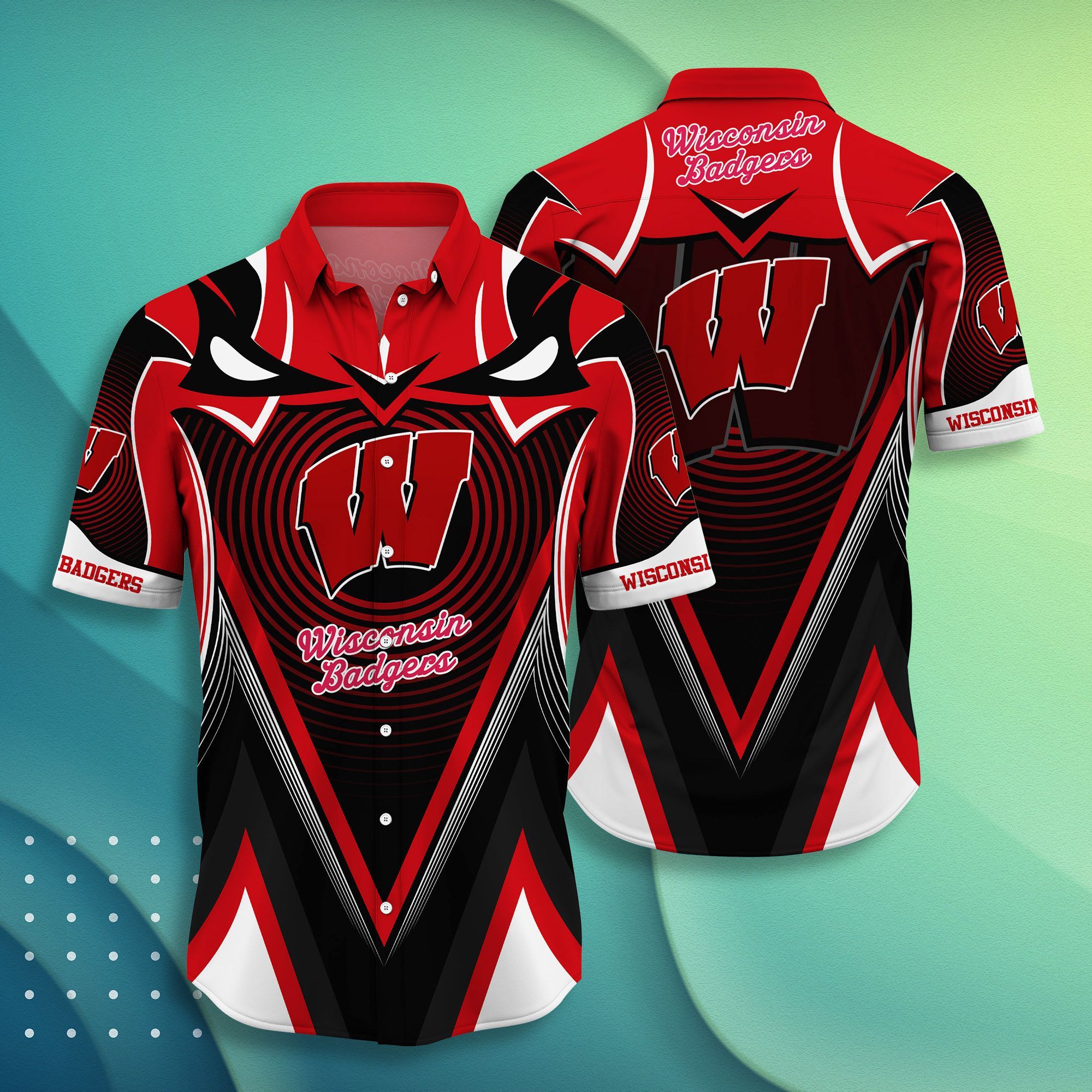 Wisconsin Badgers NCAA Hawaiian Shirts - HomeFavo