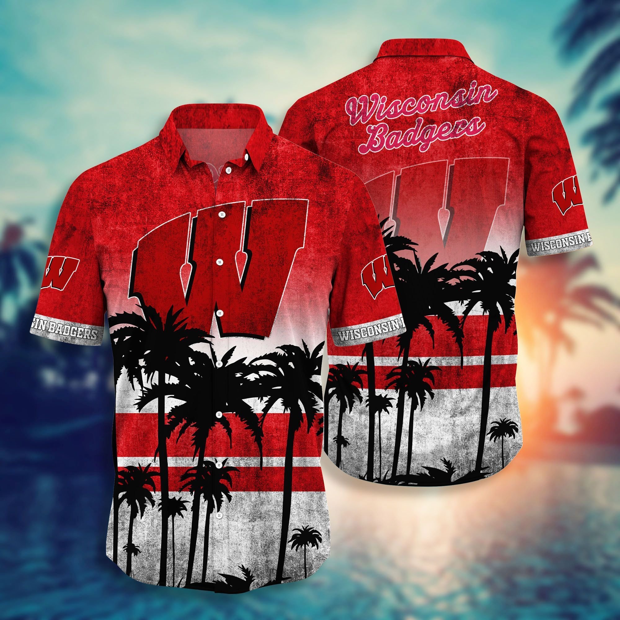 Wisconsin Badgers NCAA Hawaiian Shirt