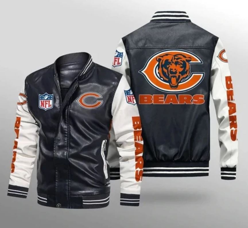 Chicago Bears Leather Jackets Gift for fans