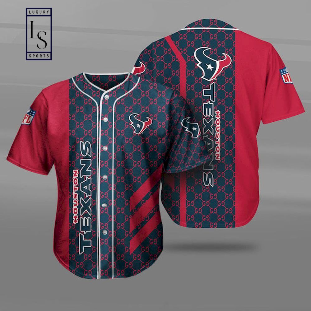 Houston Texans Baseball Jersey Shirt Gift For Fan NFL - HomeFavo