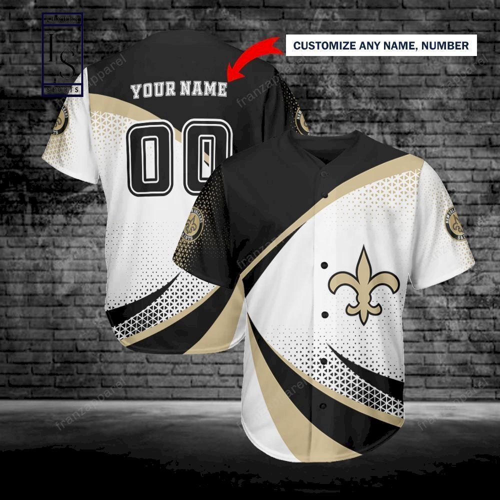 New Orleans Saints Personalized Shirt Baseball Jersey - HomeFavo