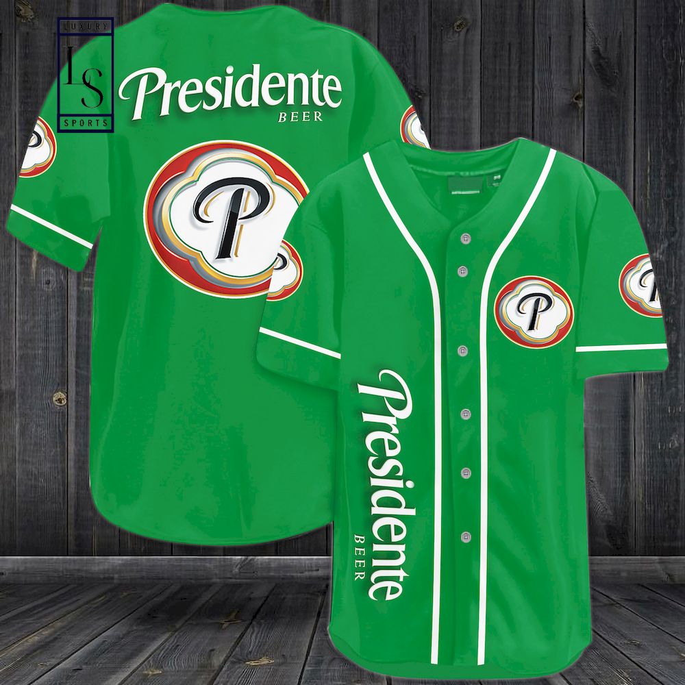 Presidente Beer Baseball Jersey - HomeFavo