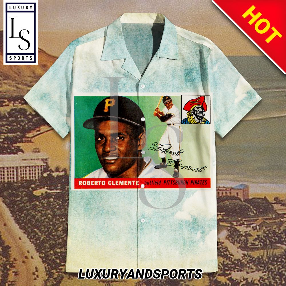 1955 Topps Roberto Clemente Rookie Card Hawaiian Shirt