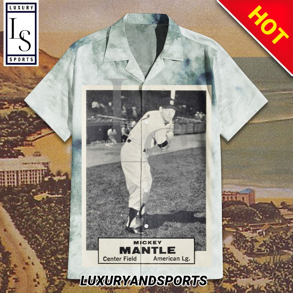 1961 Topps Dice Game Mickey Mantle Hawaiian Shirt