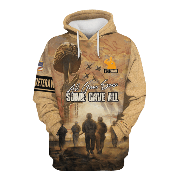 All Gave Some Some Gave All Veteran 3D Pullover Hoodie Zip-up Hoodie ...