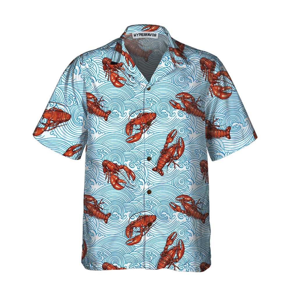 Aloha Lobster Hawaiian Shirt Unique Lobster Shirt Lobster Print Shirt ...