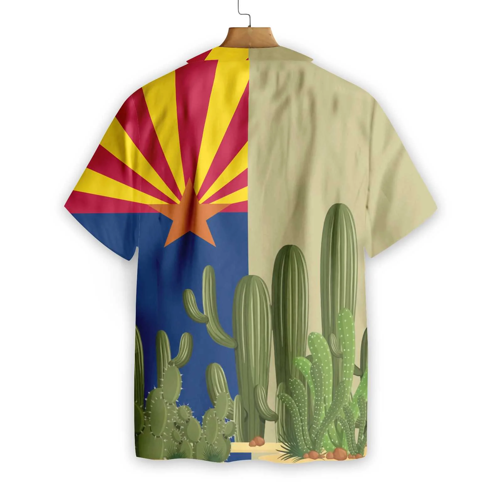Arizona Flag Saguaro Hawaiian Shirt Aloha Shirt For Men and Women ...