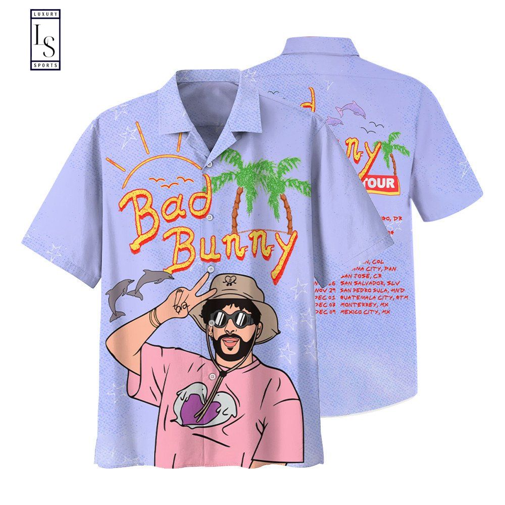 Bad Bunny Bleached 2022 Tour Hawaiian Shirt