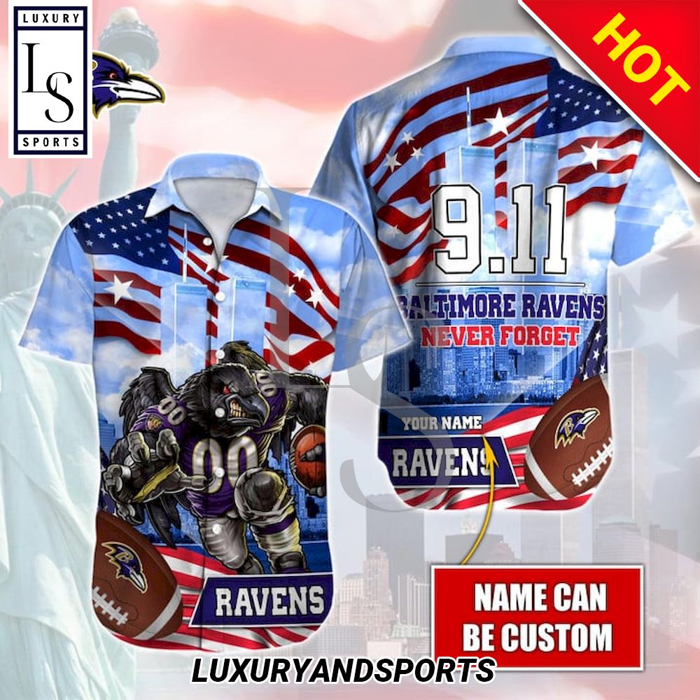 Baltimore Ravens Never Forget 911 Hawaiian Shirt