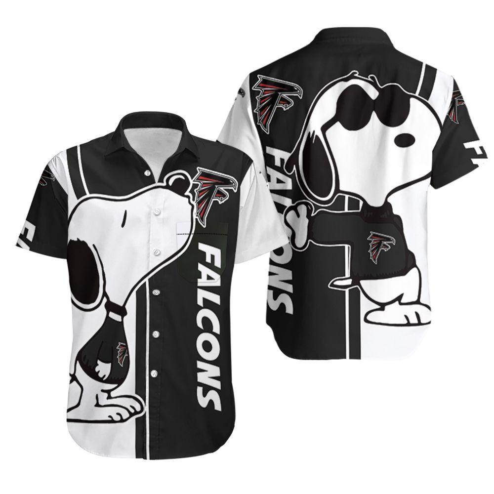 Beach Shirt Atlanta Falcons Snoopy Lover 3D Printed Hawaiian Shirt Aloha Shirt For Men Women Kid