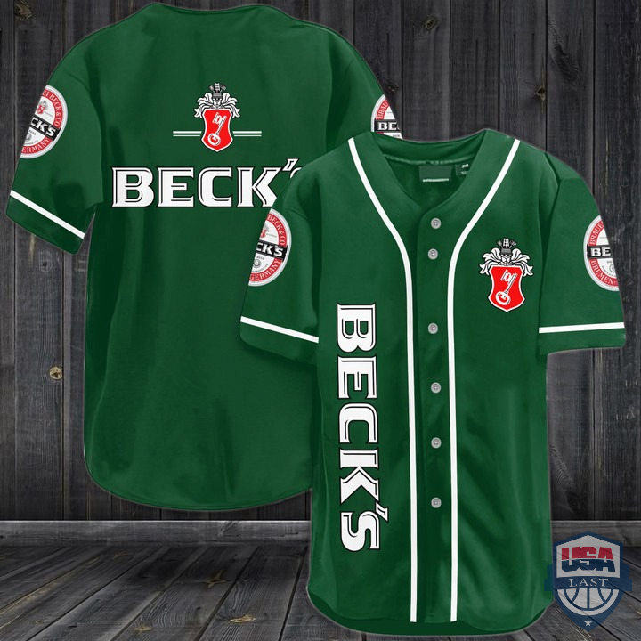 Beck's Brewery Baseball Jersey Shirt HFV256 - HomeFavo